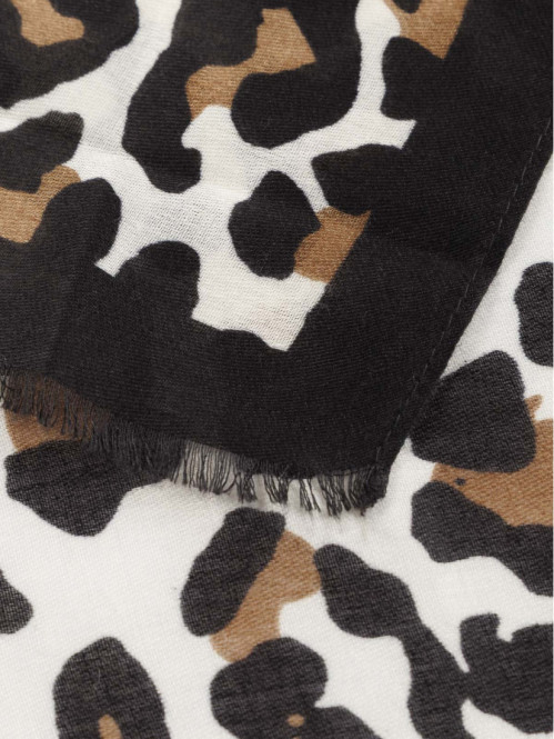 Foulard motif léopard femme