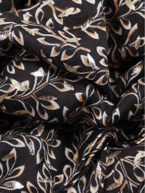 Foulard imprimé feuillage...