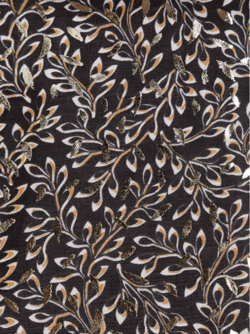Foulard imprimé feuillage...