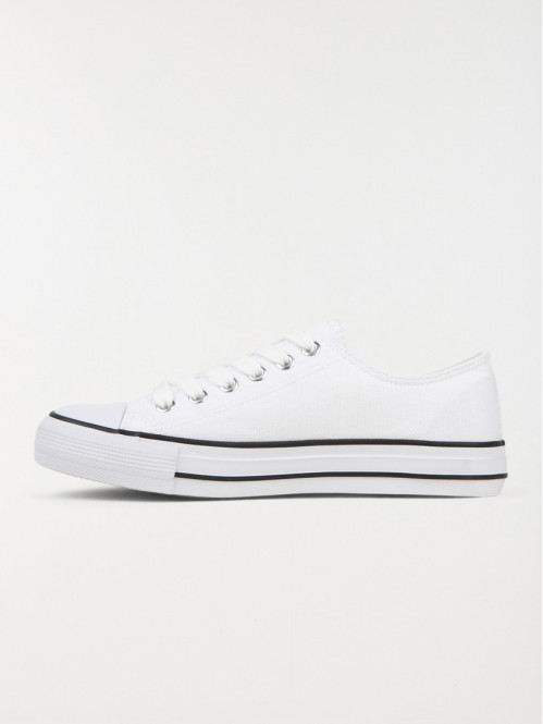 Tennis en toile blanche...