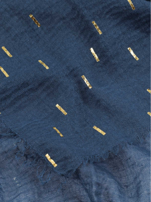 Foulard bleu gipsy motif...