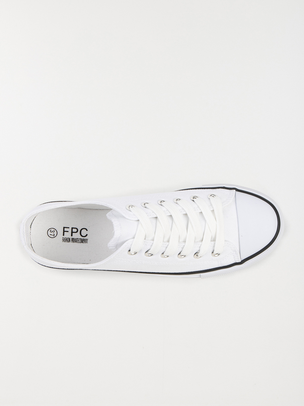 Tennis en toile blanche femme (36-41)