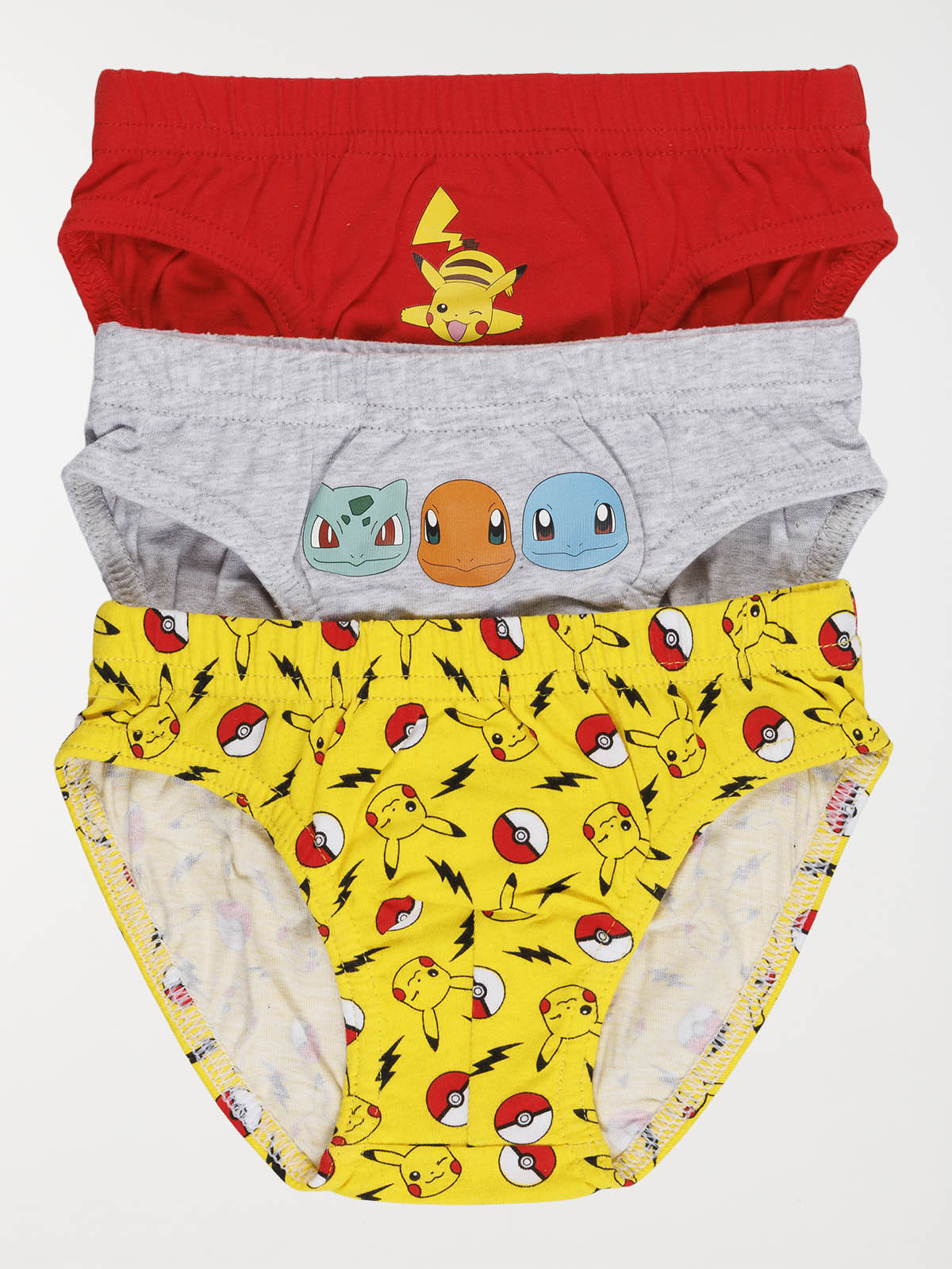 Lot de 3 slips Pokémon garçon