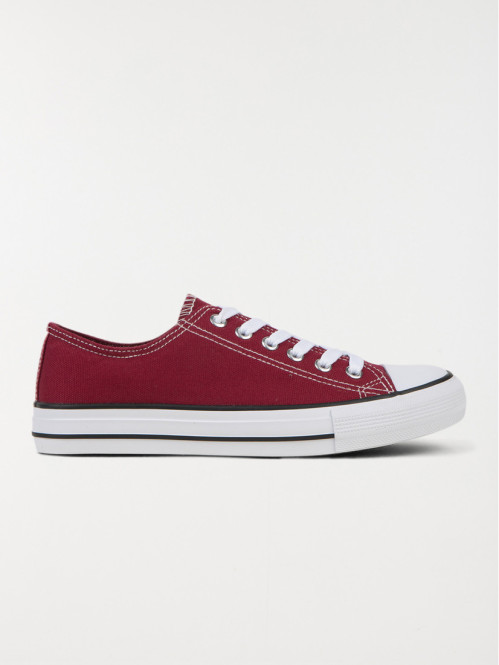Tennis en toile bordeaux femme (36-41)
