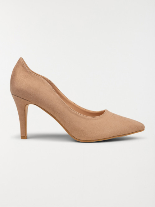 Escarpin nude suédine femme (36-41)