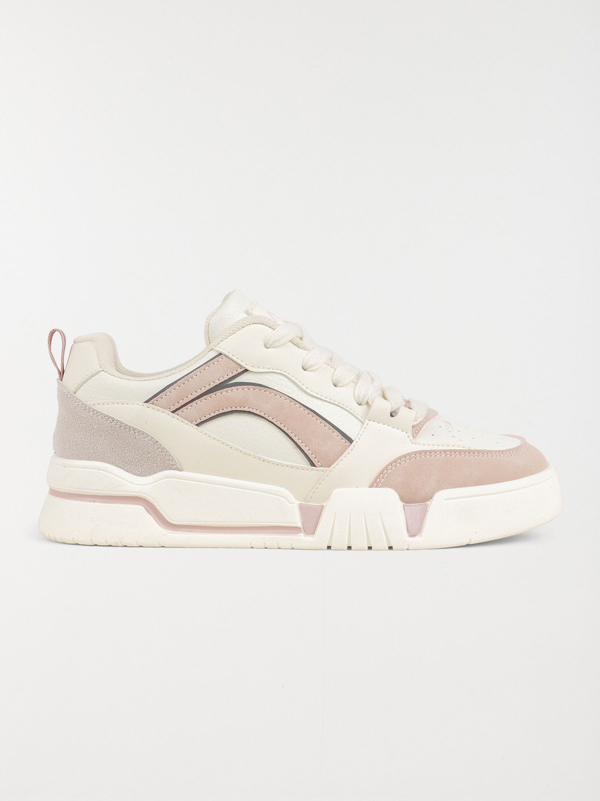Baskets blanches et roses femme (36-41)