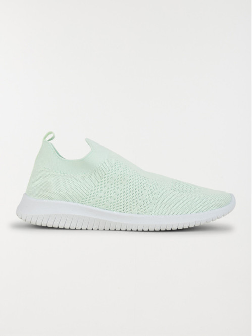 Baskets chaussettes vertes femme (36-41)