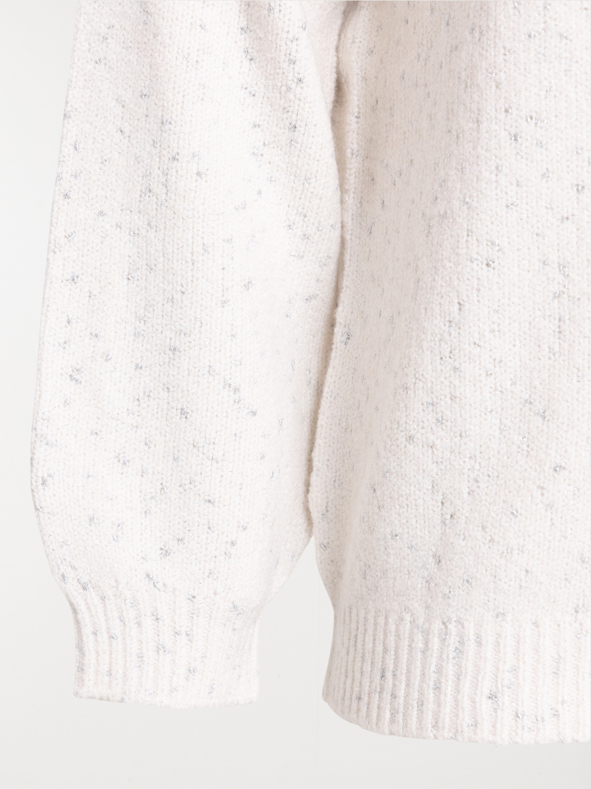 Pull écru col rond grande taille femme Pull écru col rond grande taille femme