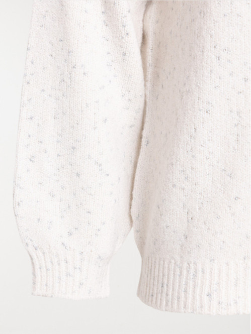 Pull écru col rond grande...