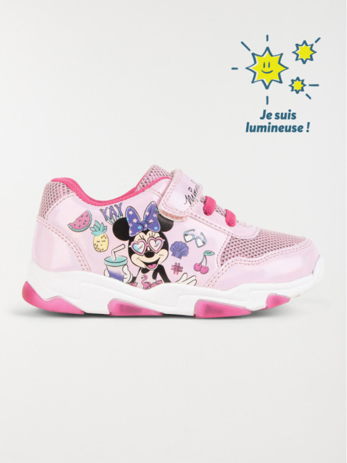 Baskets lumineuses MInnie fille (24-30)