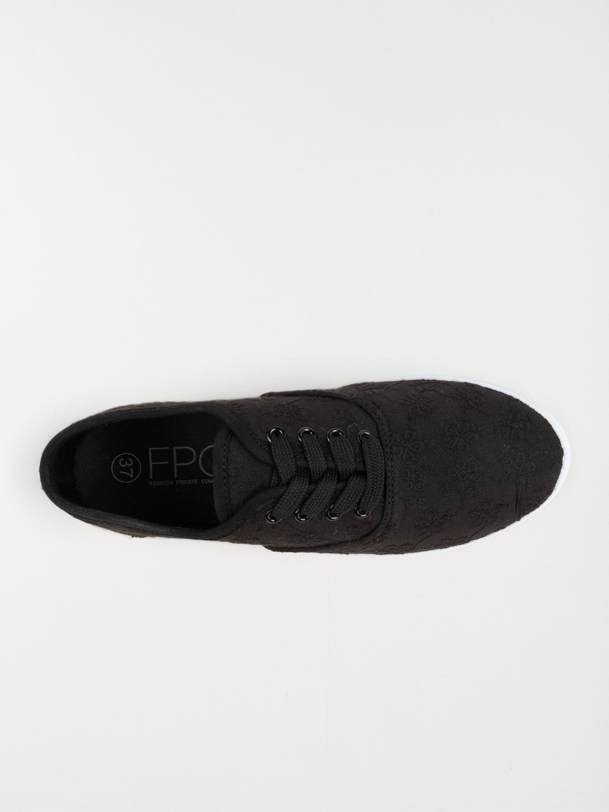 Tennis en toile dentelle noir (36-42) Tennis en toile dentelle noir (36-42)