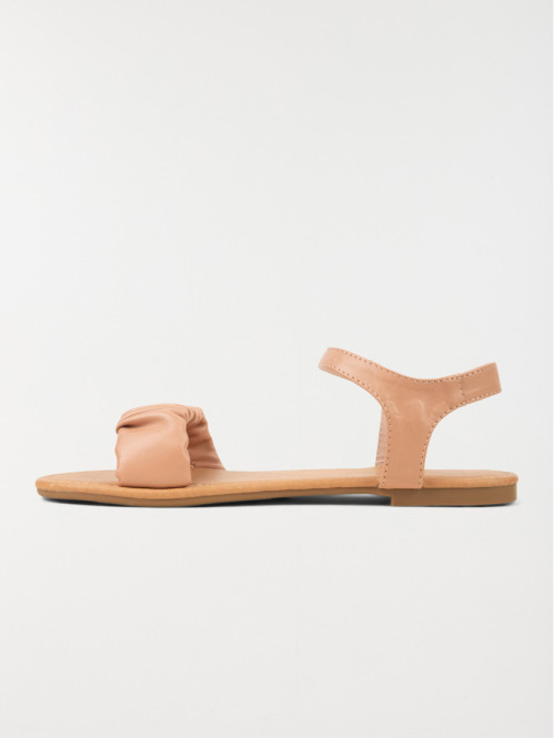 Sandale plate rose femme...