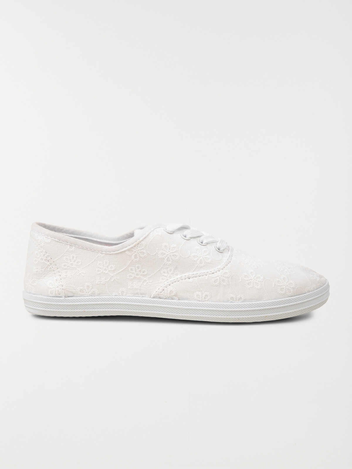 Tennis en toile dentelle blanc (37-42)