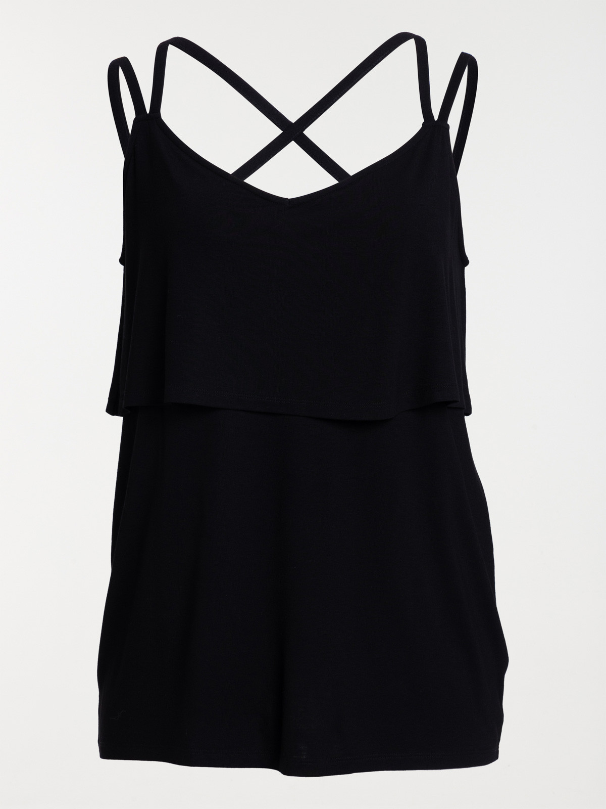Débardeur noir grande taille femme
