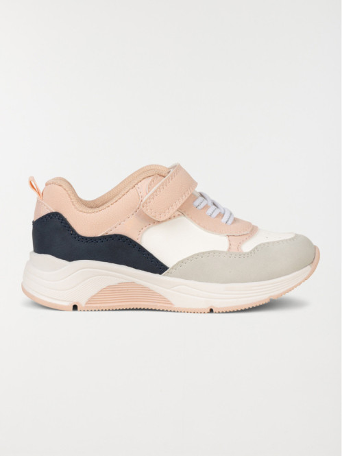 Basket à scratch rose fille (28-39)