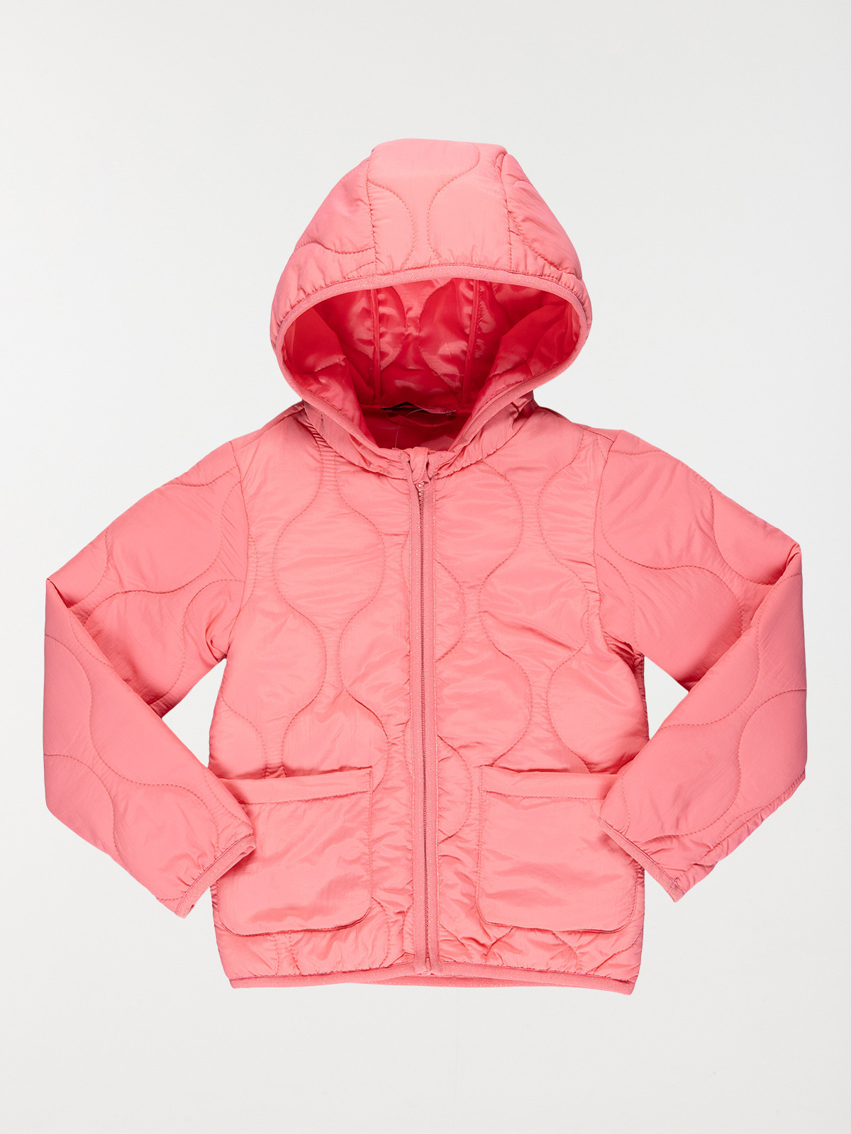Veste sorbet fraise capuche fille (3-8A)