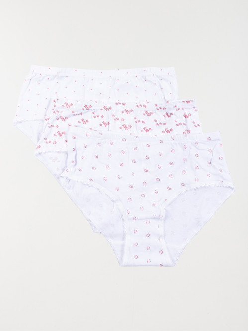 Lot de 3 culottes taille femme (M-XXXL)