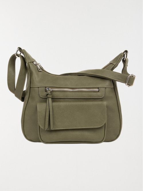 Sac à main bandoulière uni femme 