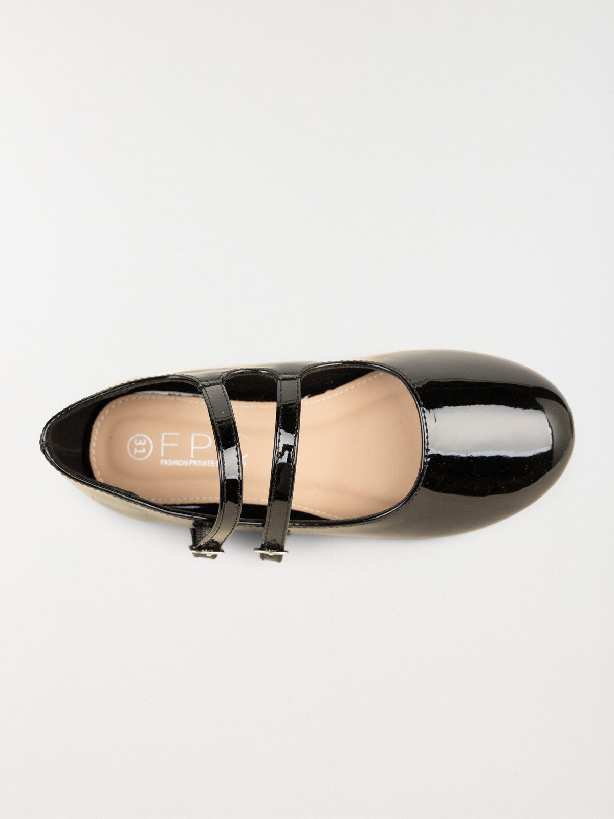 Ballerines noires vernies fille (31-36)