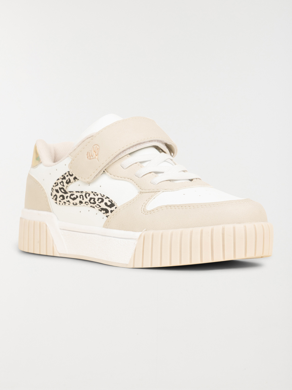 Basket beige léopard fille (31-36)