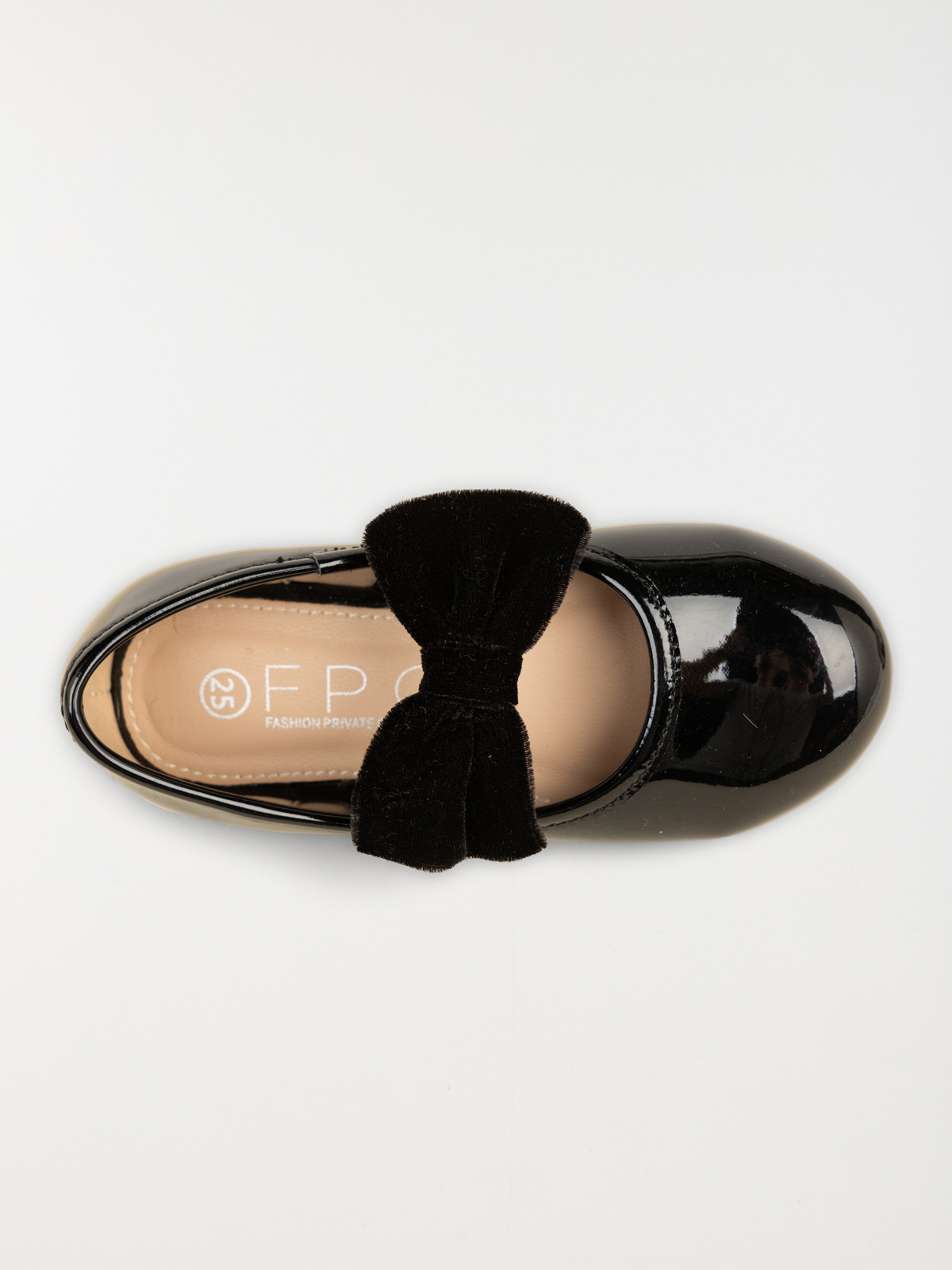 Ballerines noires vernies fille (24-30)