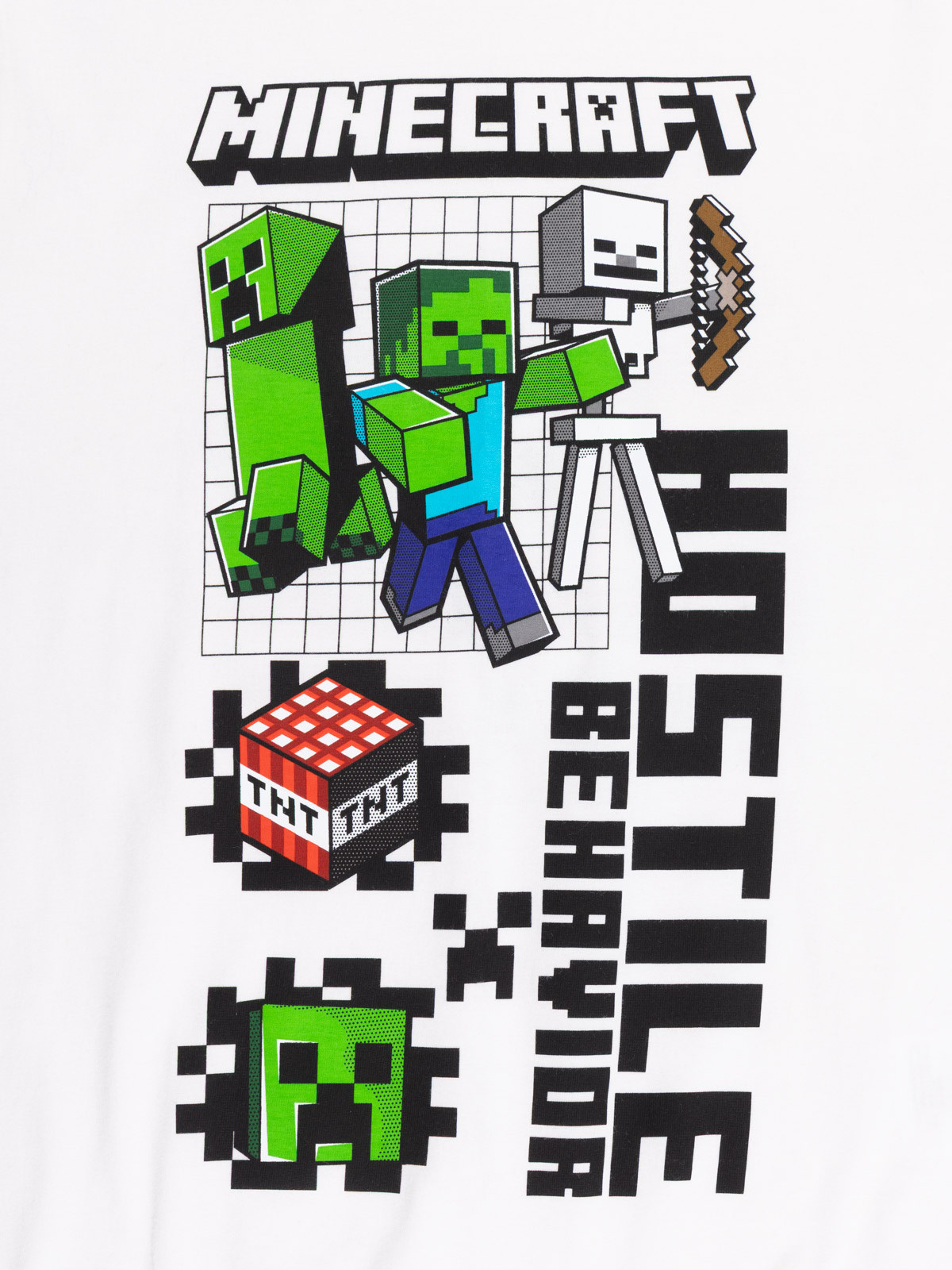 Tee-shirt Minecraft garçon écru (5-12A) Tee-shirt Minecraft garçon écru (5-12A)