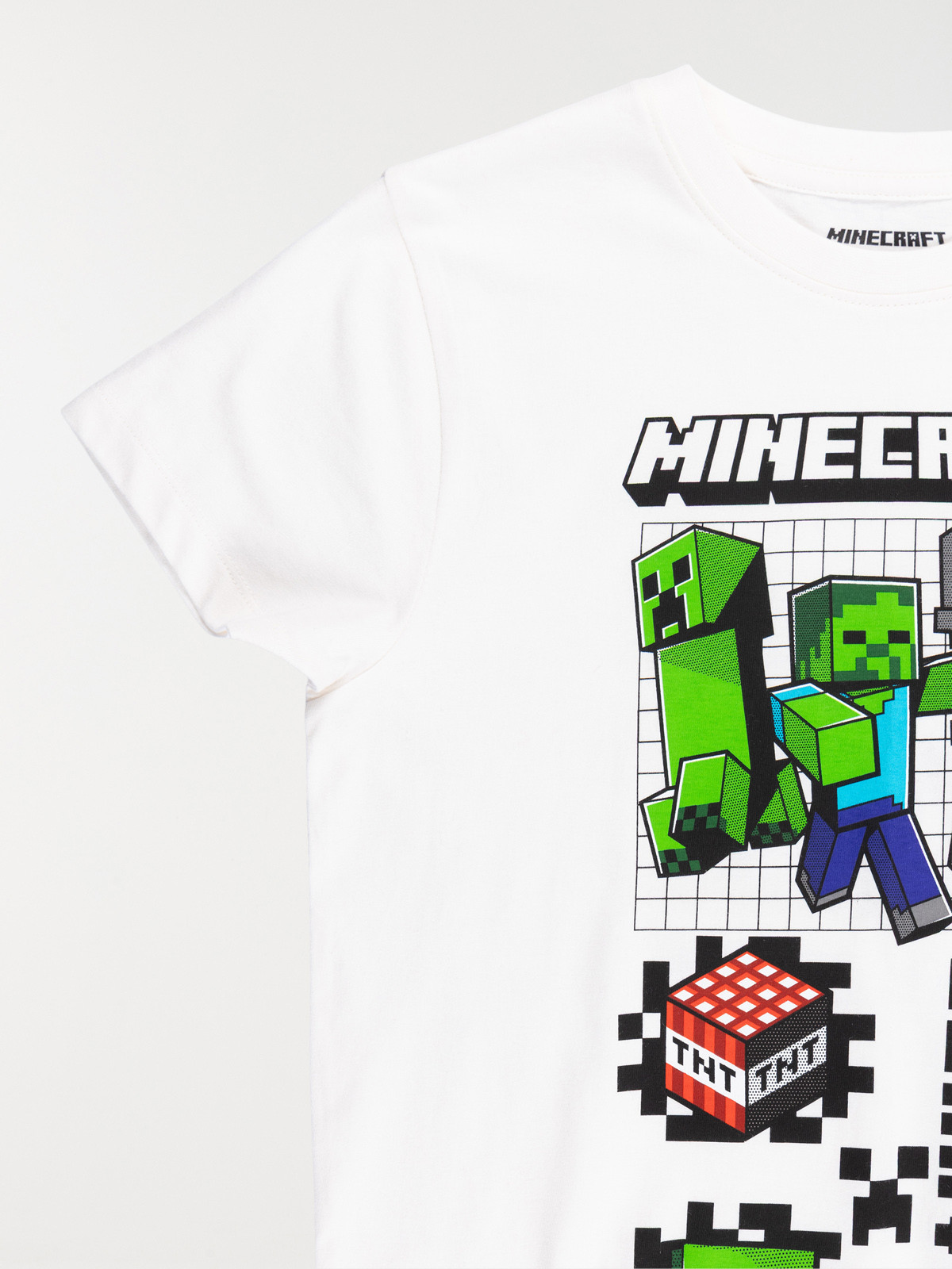 Tee-shirt Minecraft garçon écru (5-12A) Tee-shirt Minecraft garçon écru (5-12A)