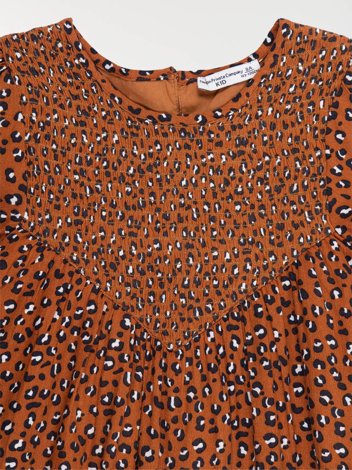 Robe fille motif léopard (3-12A) Robe fille motif léopard (3-12A)