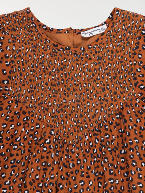 Robe fille motif léopard...