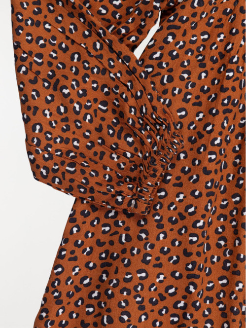 Robe fille motif léopard...