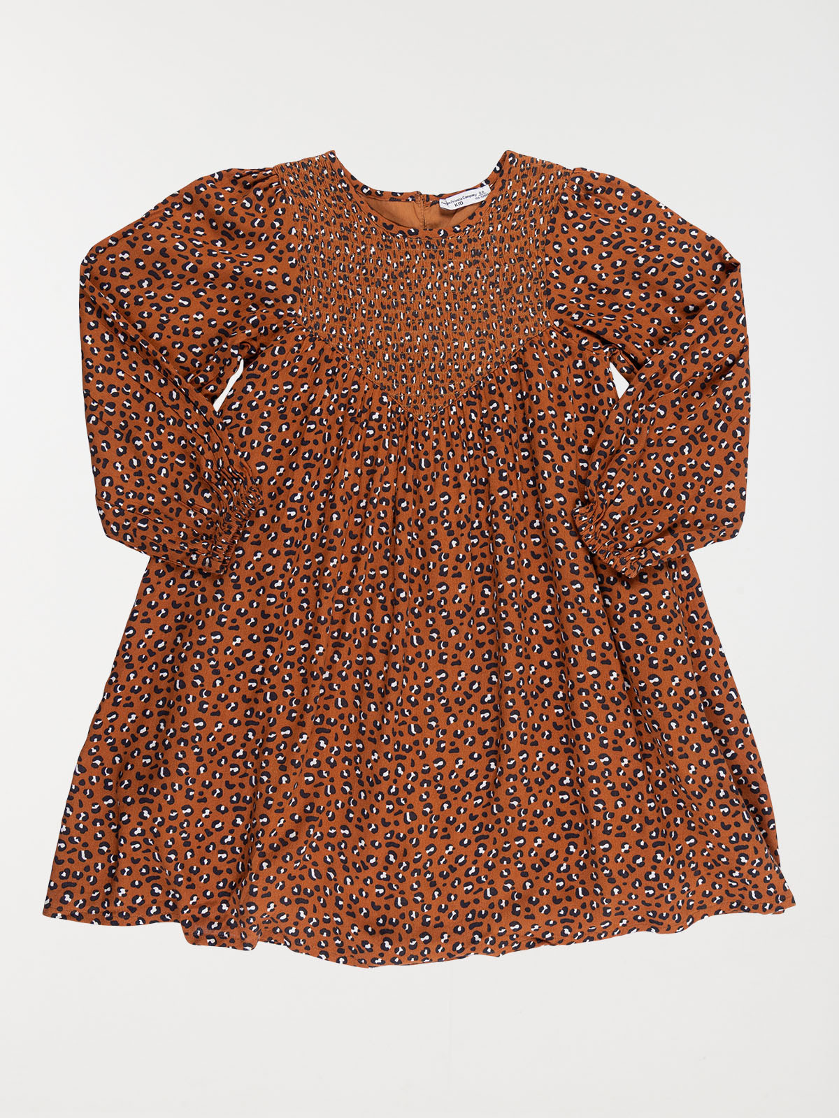 Robe fille motif léopard (3-12A)