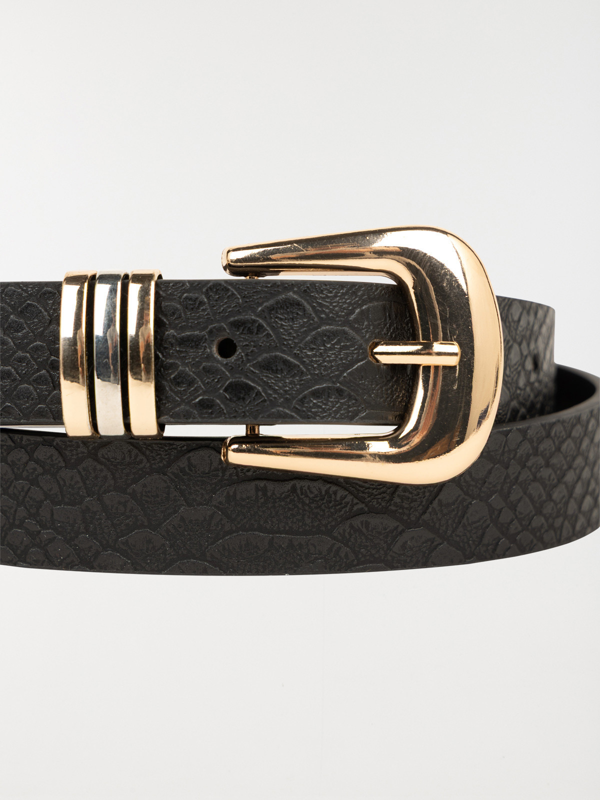 Ceinture anneaux noire femme Ceinture anneaux noire femme
