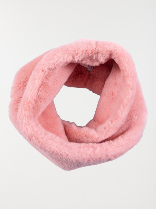Snood tout doux rose fille