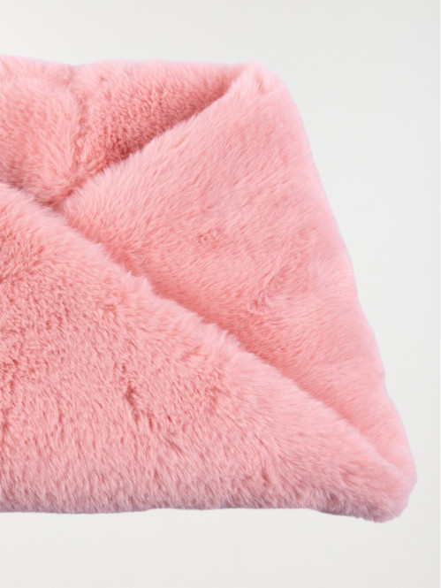 Snood tout doux rose fille