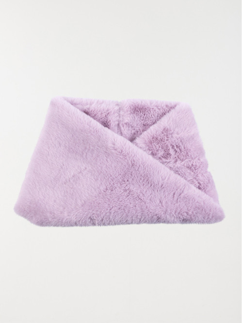 Snood tout doux lavandin fille