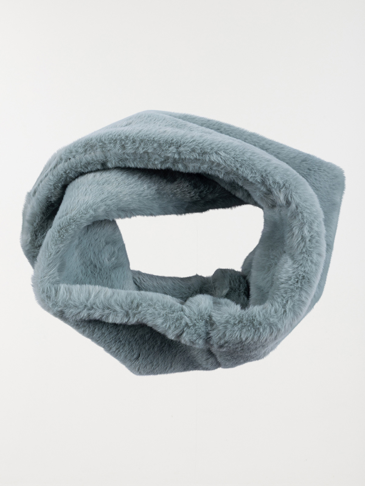Snood tout doux bleu argenté fille Snood tout doux bleu argenté fille