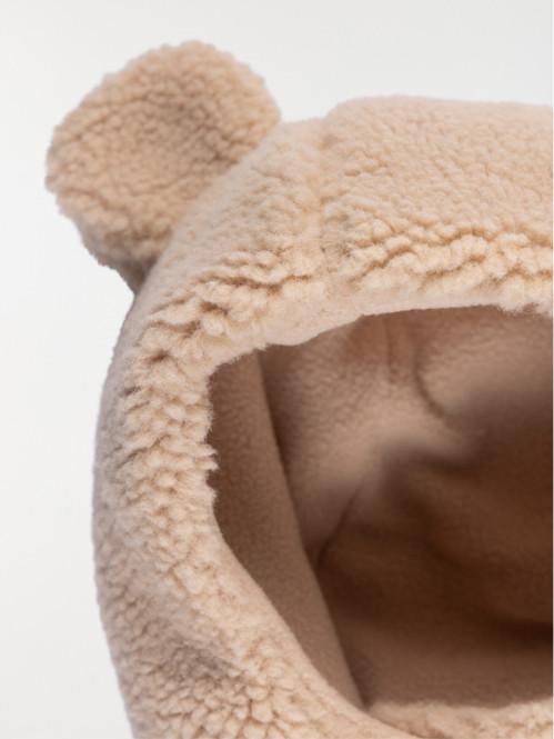 Bonnet sherpa oreilles 3D bébé