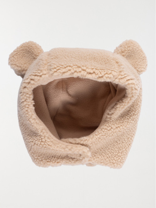 Bonnet sherpa oreilles 3D bébé