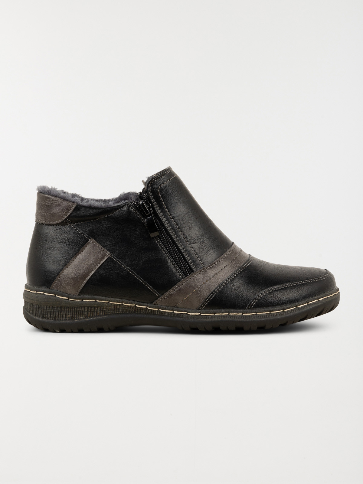 Bottine confort bicolore femme (36-41)