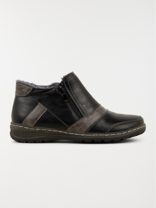 Bottine confort bicolore femme (36-41)