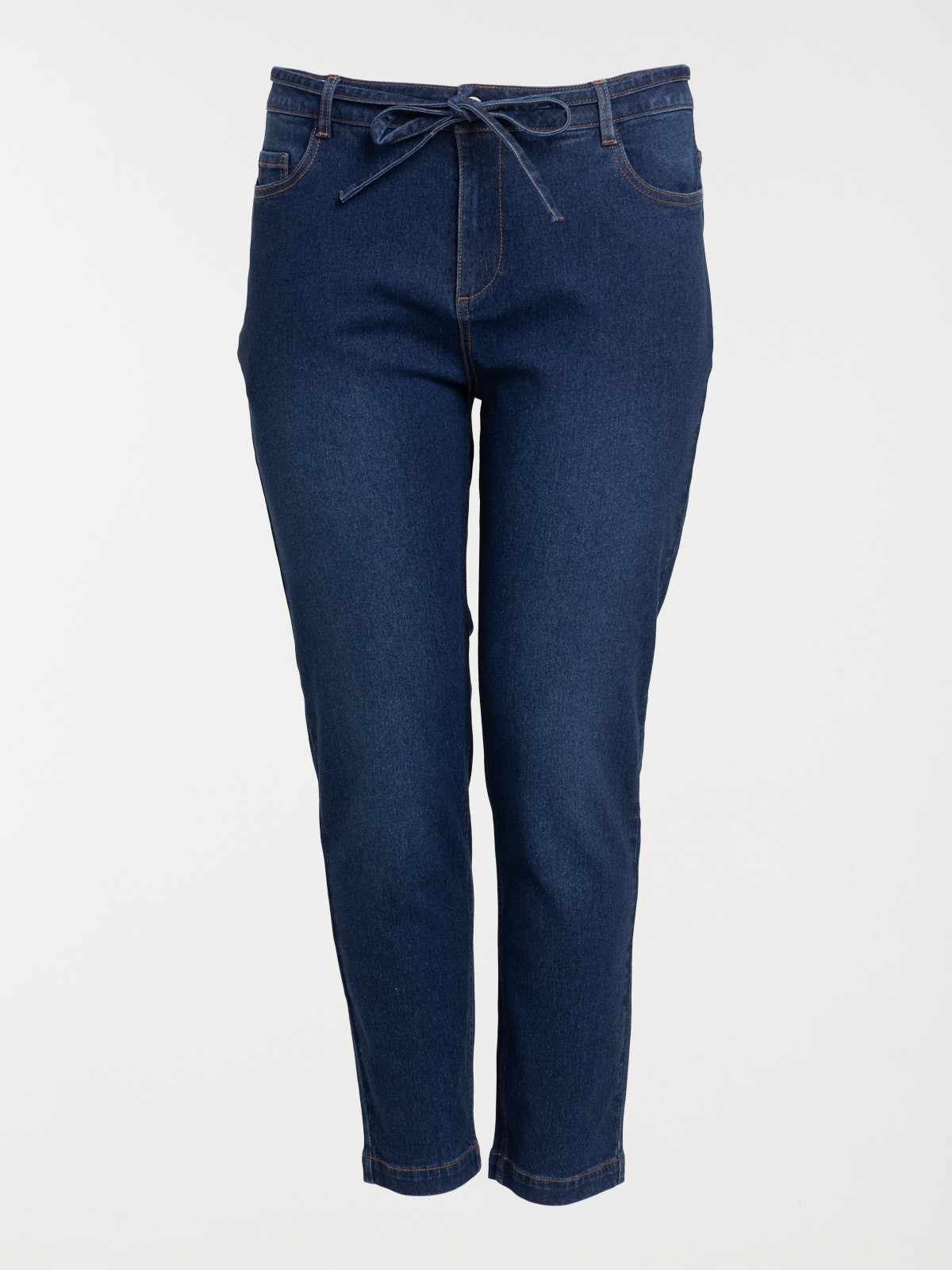 Jean droit brut grande taille femme