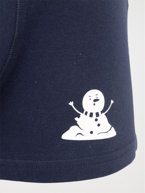Boxer bonhomme de neige homme