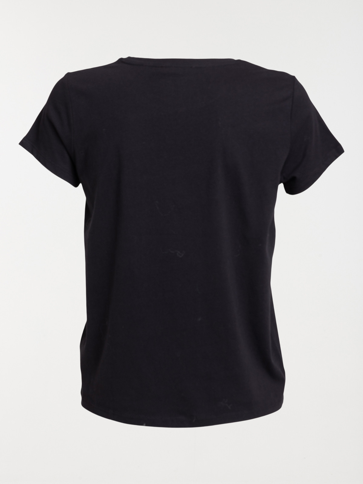 Tee-shirt manches courtes noir femme Tee-shirt manches courtes noir femme