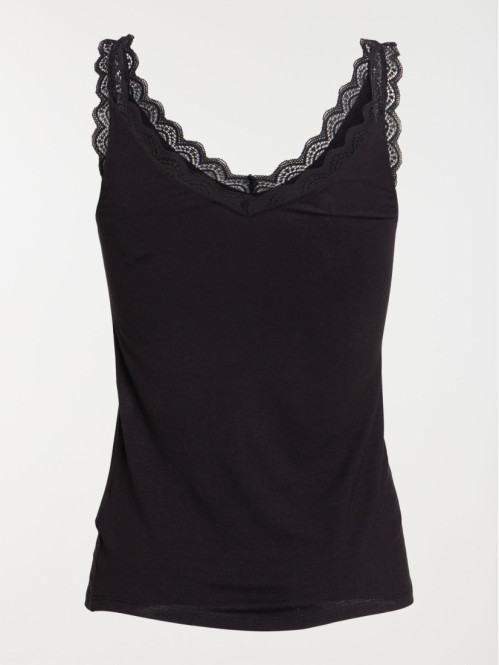 Débardeur col V dentelle...