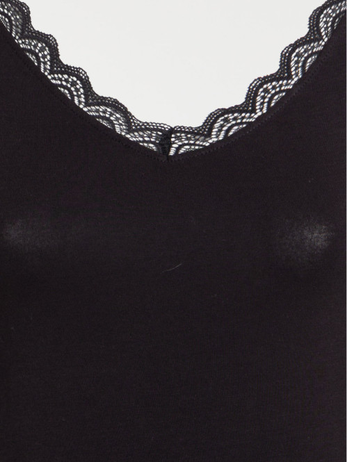 Débardeur col V dentelle...