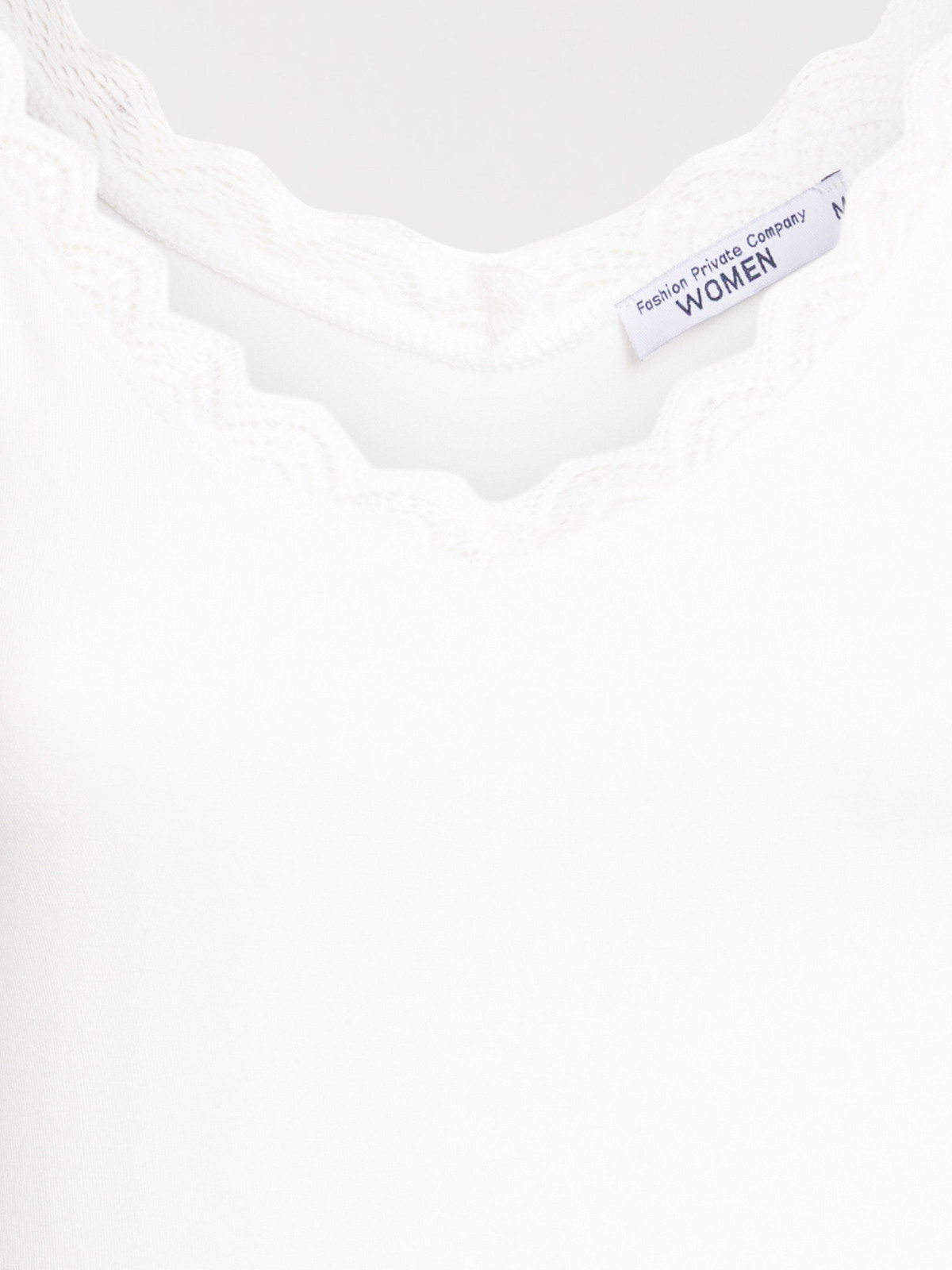 Débardeur col V dentelle écru femme Débardeur col V dentelle écru femme