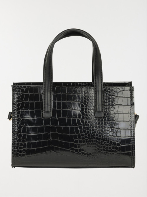 Sac à main texturé femme