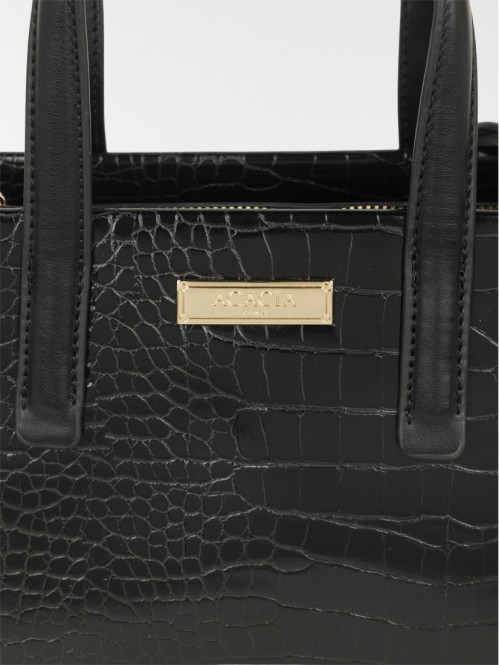 Sac à main texturé femme