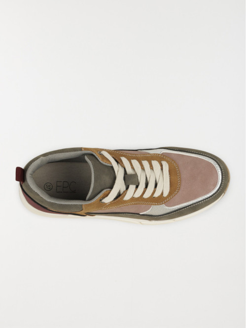 Baskets lacets multicolore...