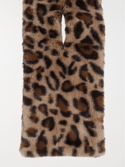 Echarpe léopard douce femme